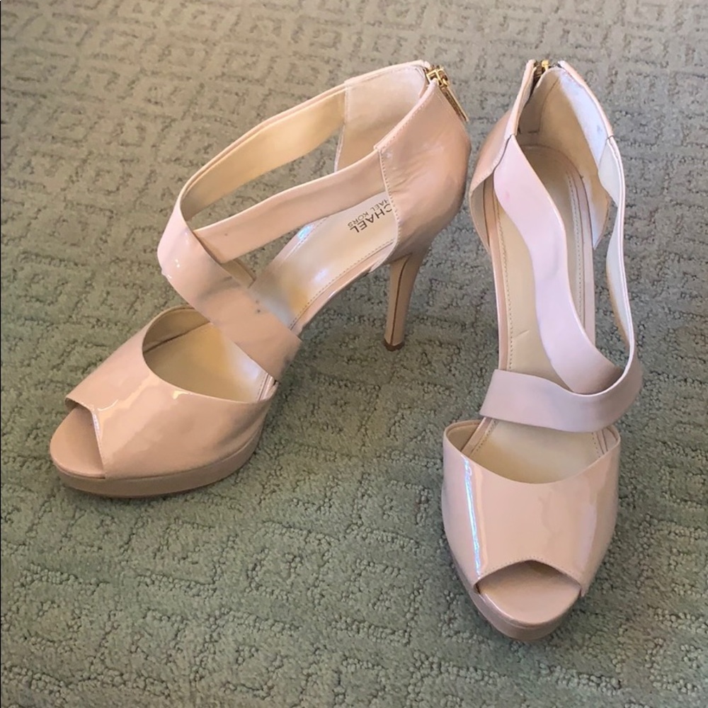 Michael Kors Nude Peeptoe Heel
